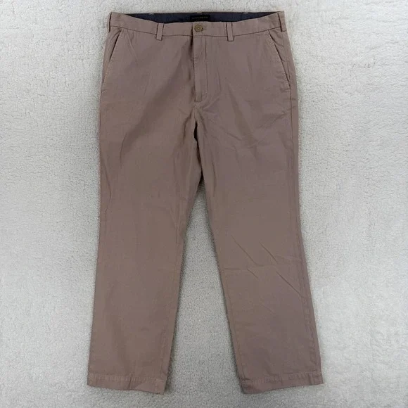 Banana Republic Aiden Chino Pants Mens 38x30 Pink Straight Leg‎ Cotton Casual