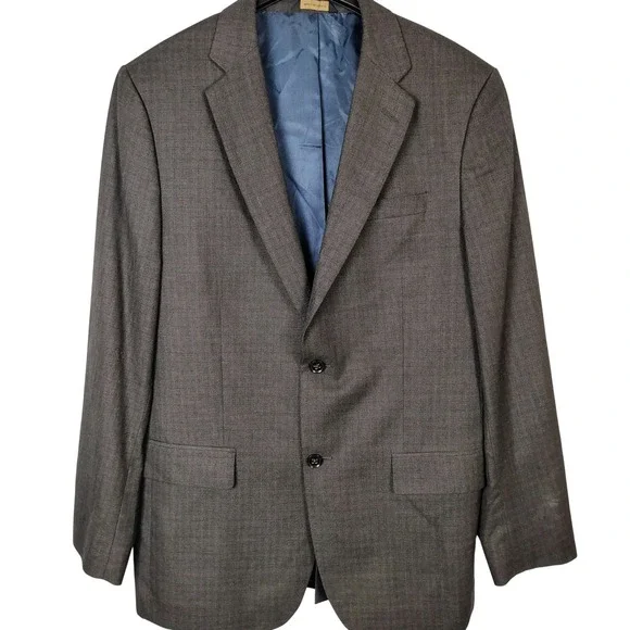 Banana Republic Mens 42L Brown Two Button Blazer Sport Coat Jacket