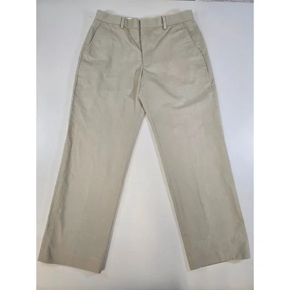 Banana Republic Modern Fit Chinos Mens 32x30 Khaki Tan Tessuti di Sondrio Cotton
