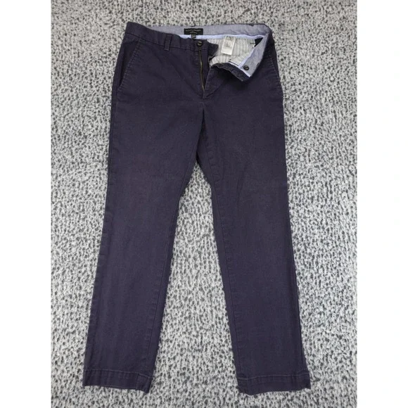 Banana Republic Aiden Chino Mens 31x30 Navy Blue‎ Slim Fit Stretch Twill Pants