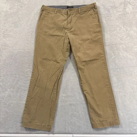 Banana Republic Emerson Chino‎ Pants 38x29* Men's  Brown Tan Khaki Cotton