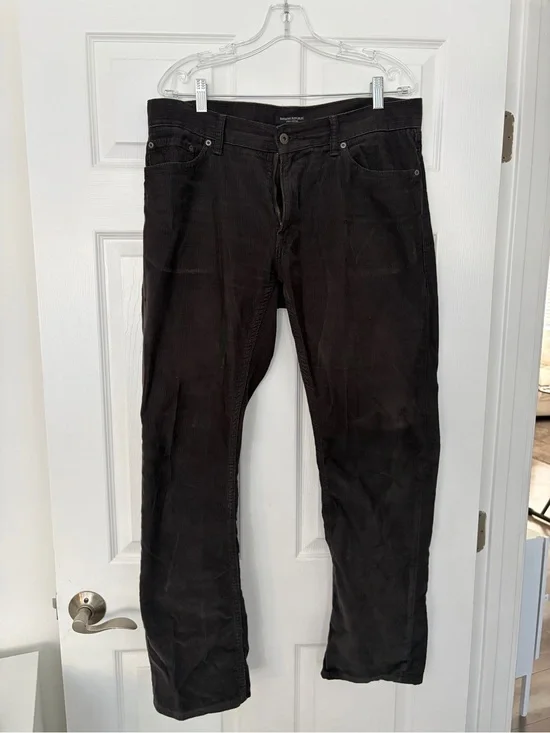 Banana Republic Men’s Brown Corduroy Pants - Classic Straight Fit Size 34