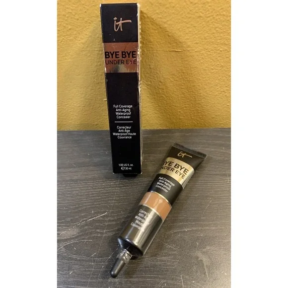 IT Cosmetics Bye Bye Under Eye Concealer 42.5 Warm Deep 1oz Full Size New