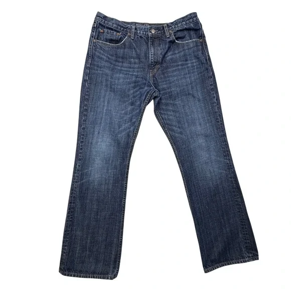 Banana Republic Y2K Bootcut Jeans Dark Wash Normcore Americana Western Men 34x32