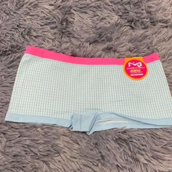 Set of 2 Maidenform Large 10/12 Plaid BoyShorts - New