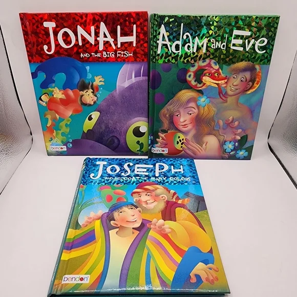 Bendon Children's Books Adam Eve Jonah Joseph Religious
