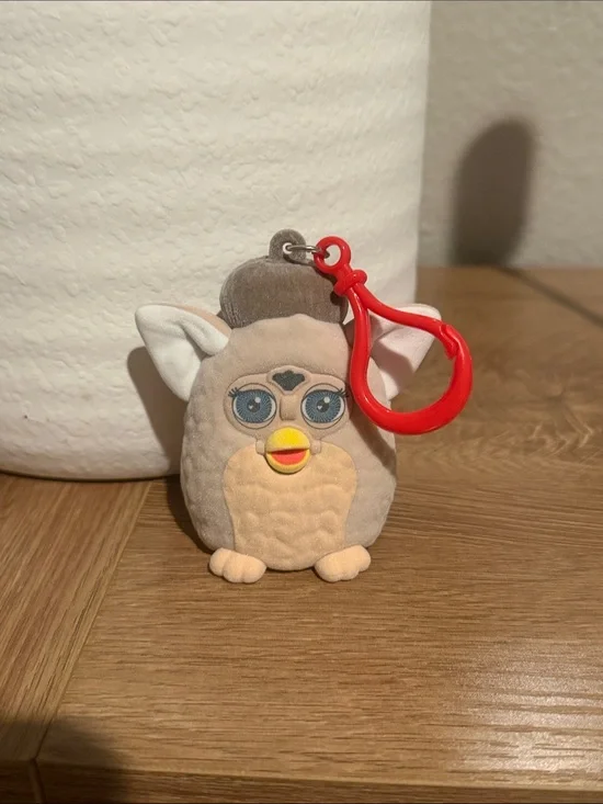 Furby Keychain with Red Clip