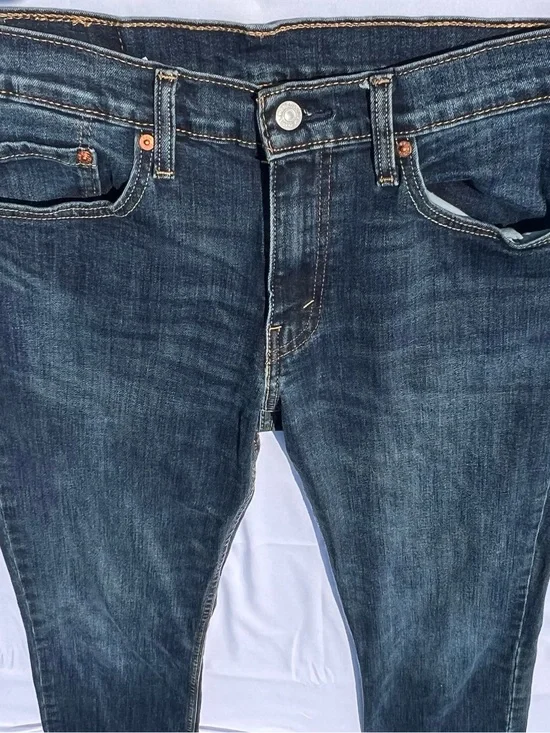 Levis 511 Jeans Mens 32x32 Blue Slim Straight Dark Wash Stretch Denim Workwear