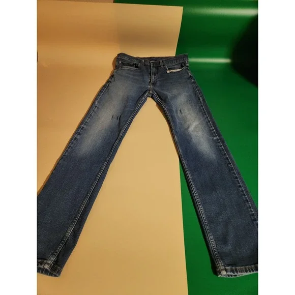 Levi's 505 Regular Fit Mens 34x34 Blue Medium Wash Straight Leg Denim Jeans
