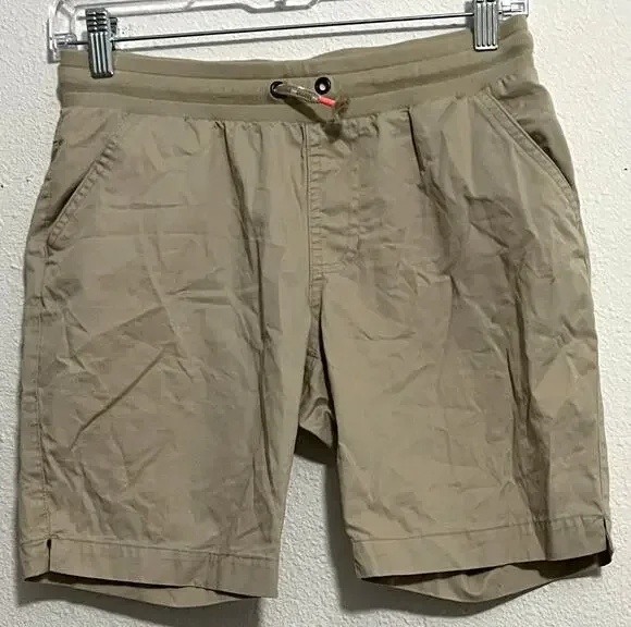 Cat & Jack Boys Chino Shorts Beige L (10/12) Drawstring Elastic Waist
