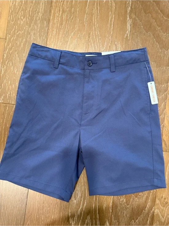 Class Club Navy Blue Kids' Shorts Adjustable Waistband Zip up