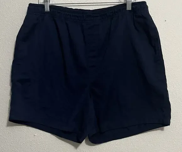 Terra & Abouts Boys Drawstring Shorts Navy M (10-12) Elastic Waist Solid