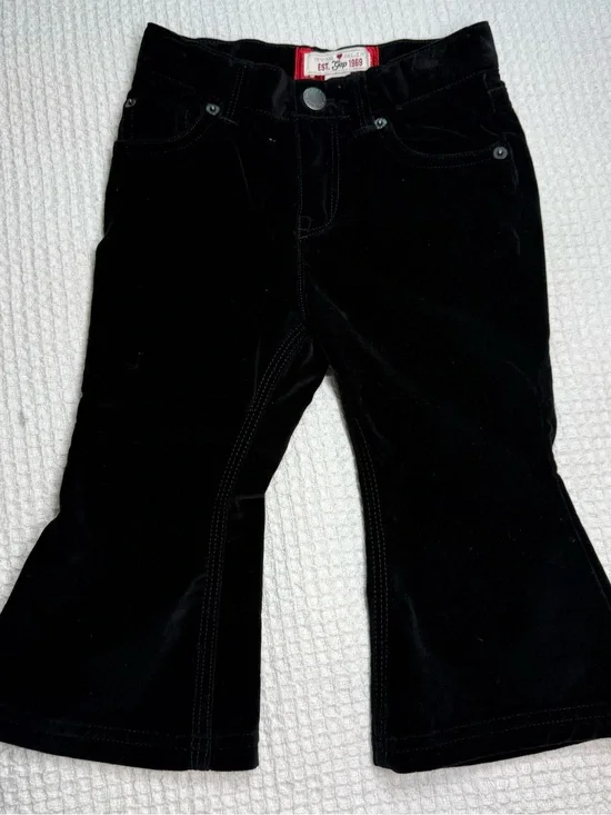 GAP Black Velvet Flared Kids Pants