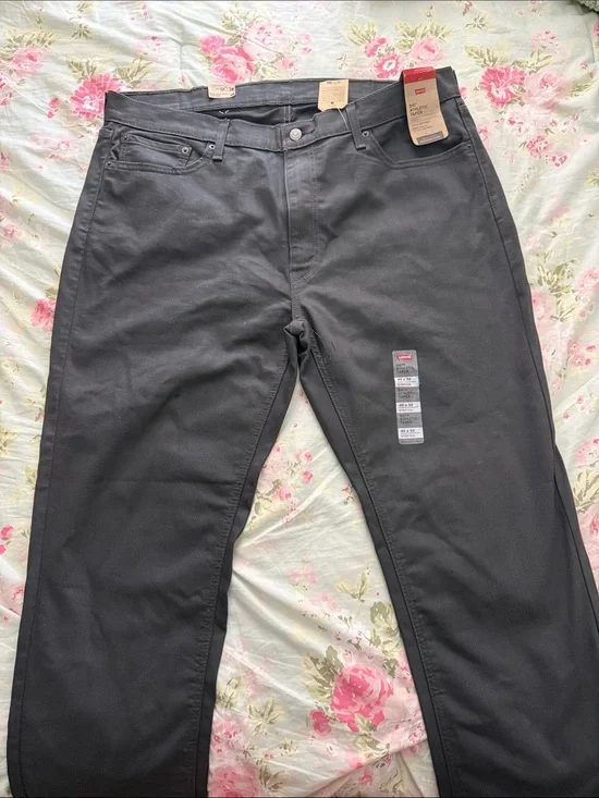 Levi's Men's Dark Gray Straight Jeans