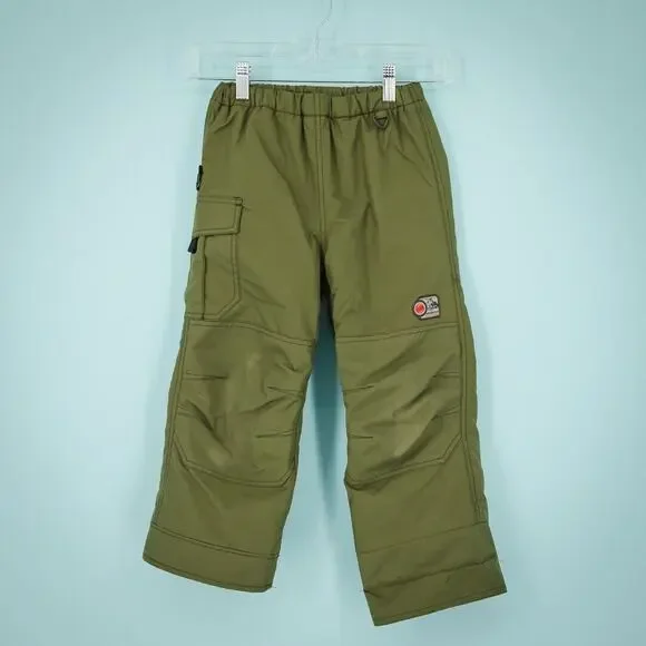 Obermeyer Size 5 Olive Army Green I Grow Pull On Drawstring Winter Snow Pants