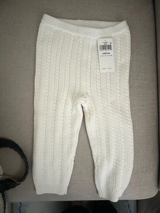 Ralph Lauren Cable-Knit Cotton Sweater Pant