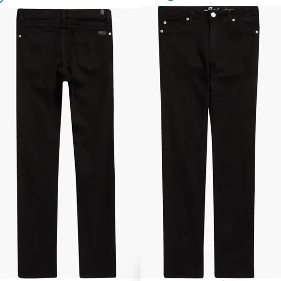 7 For All Mankind Kids Black Slimmy Jeans