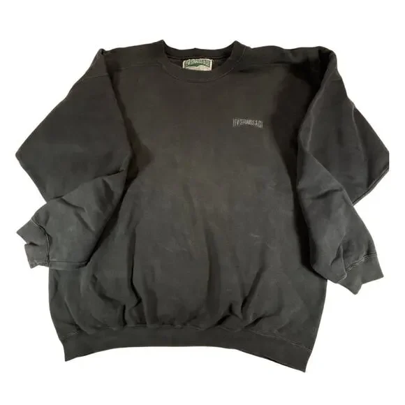 Vintage Levis Sweatshirt XL Black Embroidered Crewneck 90s‎ Streetwear