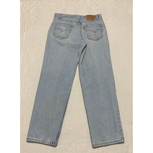 Vintage‎ Y2K Levis 550 Relaxed Fit Jeans Mens 36×30 Light Wash Denim Pants
