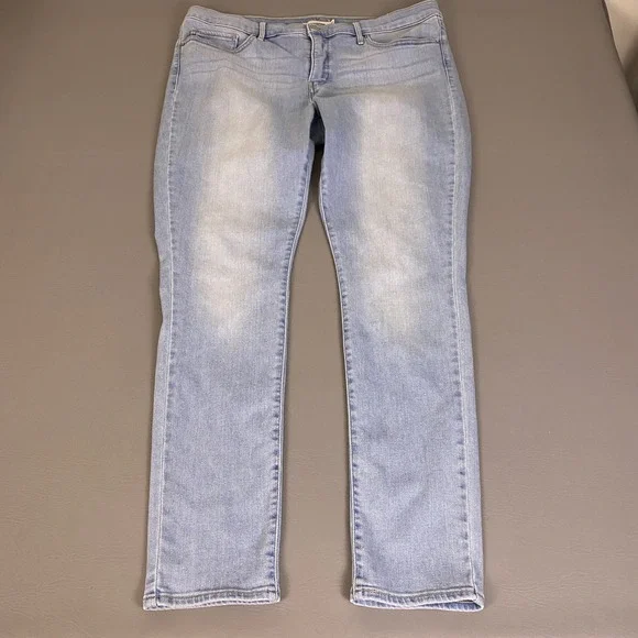 Levis 311 Shaping Skinny Jeans Men's Size 38x32 Light Wash Blue Stretch Denim