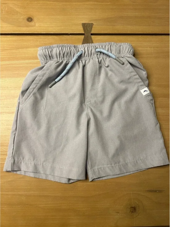 Tommy Bahama Active Boys' Gray Elastic Waist Shorts Size XS 4