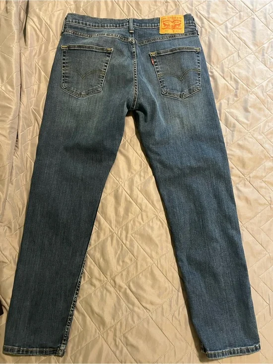 Levi's Men's Light Blue Straight-Leg Denim Jeans 34x32