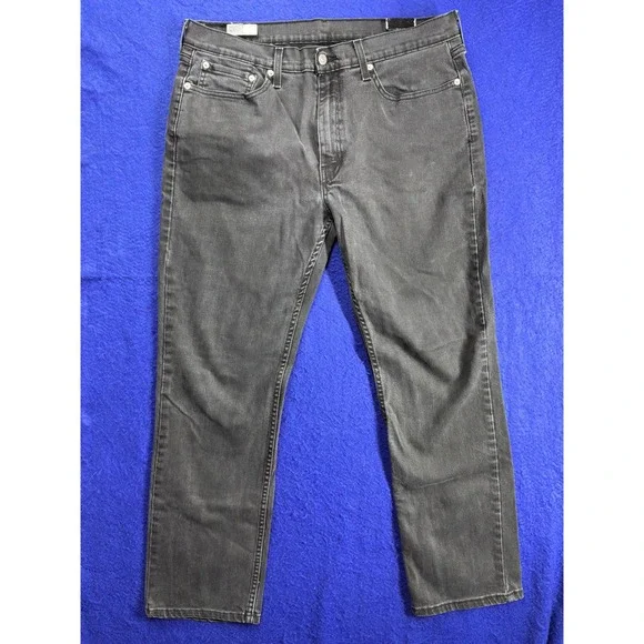 Gorpcore Mens Levis 514 Straight Fit Jeans 36x27 Charcoal Gray