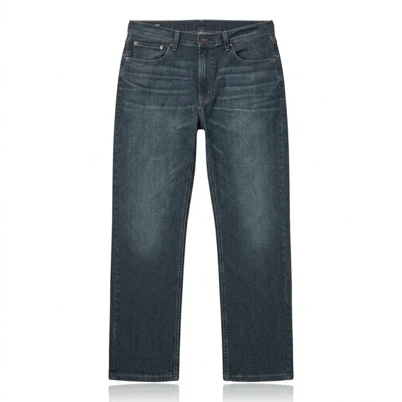 Levi's 559 Relaxed Straight Jeans Mens 38x30 Dark Wash Denim Blue‎ Stretch EUC