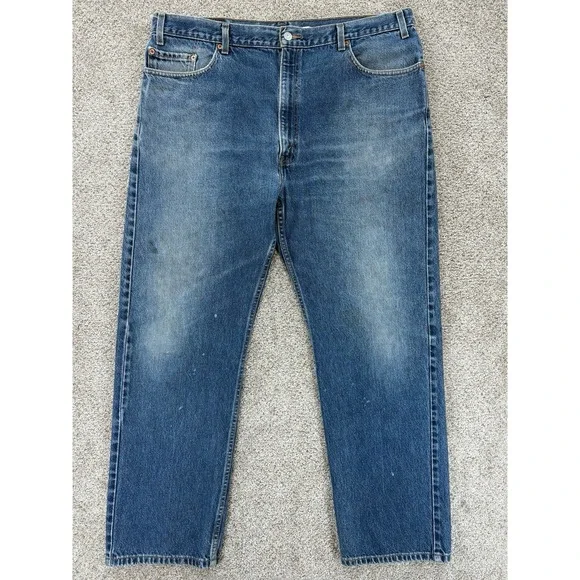 Vintage Levis 505 42x30 (40x29) Mens Blue Straight Chore Workwear Wash 2002‎ Y2K