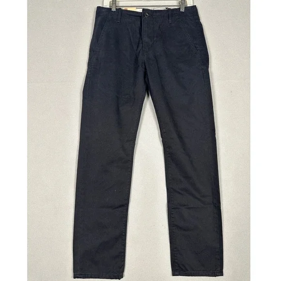 NEW Levis Chino Pants Mens 30X30 Dark Navy Regular Fit Tapered Leg White Tab