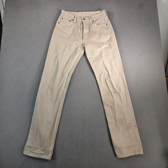 Vintage Levis 501 Jeans Mens Made in USA Stained Distressed Fits‎ 27x32
