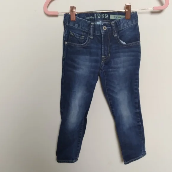 Baby Gap 1969 Medium Wash Adjustable Waist Skinny Jeans Size 4 Years