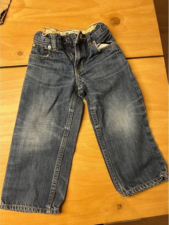 Gap Toddler Boys' Loose Fit Blue Denim Jeans Size 3T