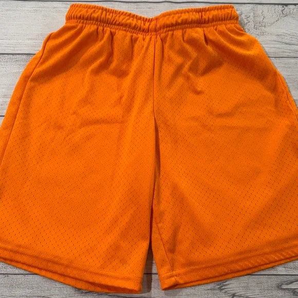 BCG Boys Bright Orange Mesh Athletic Shorts