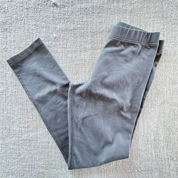 Primary Girl's Solid Gray Leggings VGUC 12