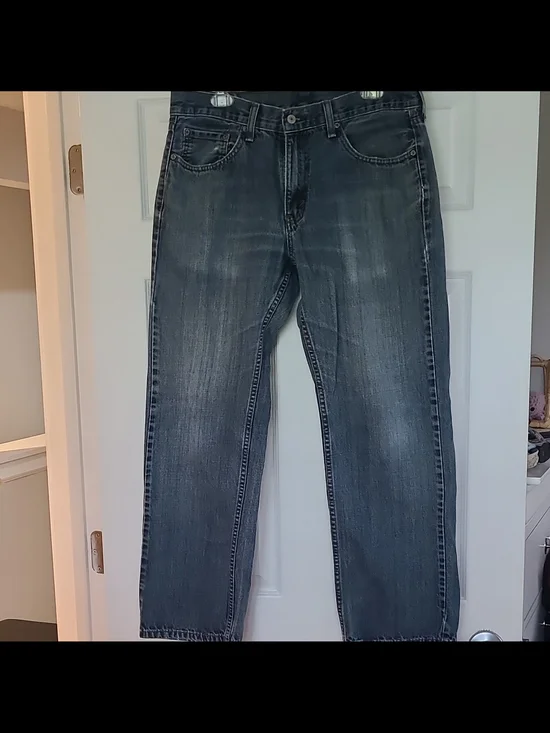 Levi's 559 Men's Blue Denim Jeans Relaxed Fit Straight Leg Mid Rise 34x32