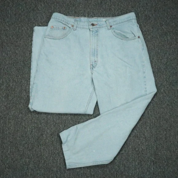 VINTAGE Levis Jeans Mens 36x28 Blue 560 Loose Fit‎ Tapered Red Tab 5 Pocket USA