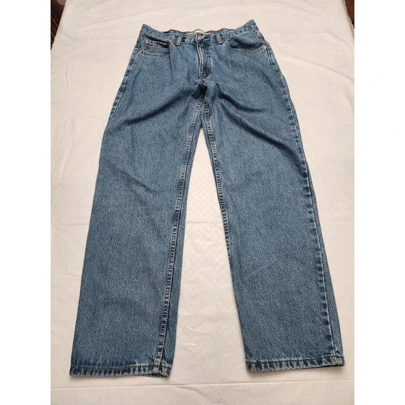 Levis 550 Jeans Mens 34x32 Blue Medium Wash Relaxed Tapered Denim Pants