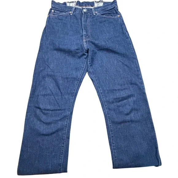 Levi Strauss 701 Vintage Selvedge Jeans Big E Redline Modified Waist 31 Indigo
