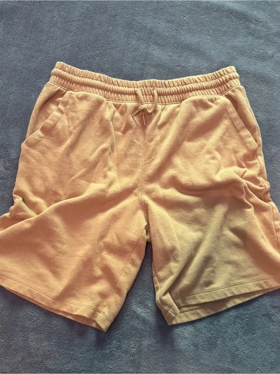 Kid's Casual Drawstring Shorts in Beige