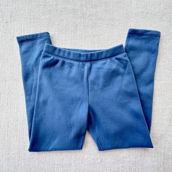 Primary Girl's Blue Fleece Leggings VGUC 10