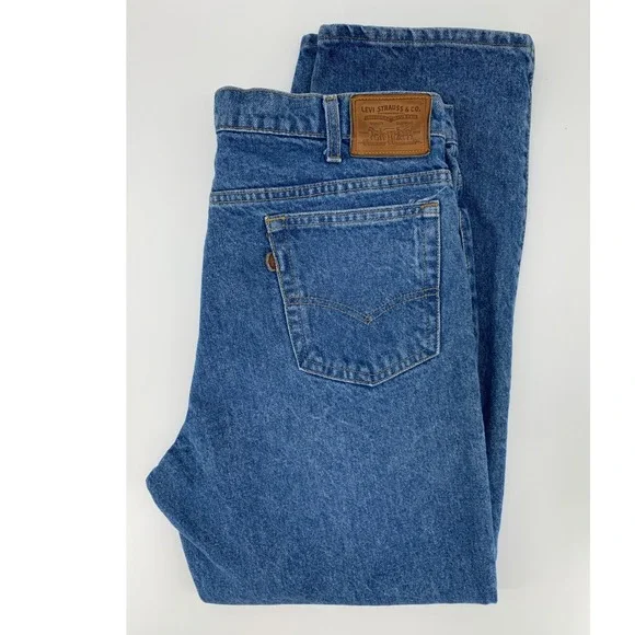 Vintage Levis Jeans Men 38x30 Blue Relaxed Straight Leg Two Horse Rare Made USA