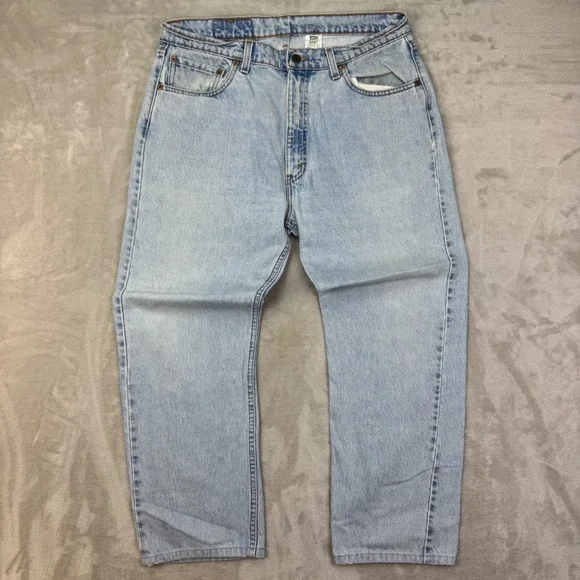 Levi 505‎ Jeans Mens 36x30 (fit 34x28) Straight Vintage 90s Made in USA Light