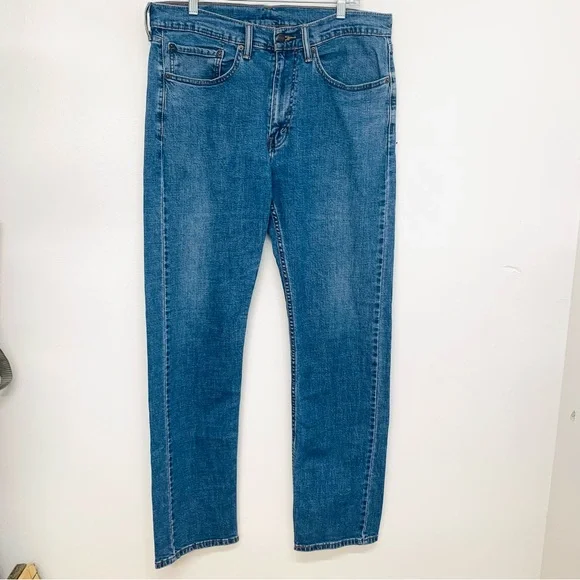 Levis‎ 505 Jeans Men 34 Blue Straight Casual Work Western Classic  Inseam 32