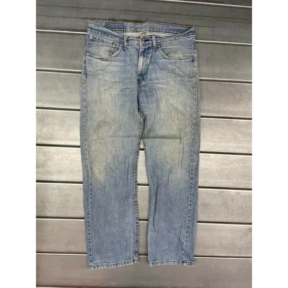 VTG Levis 751 Jeans Mens 32X30‎ Blue Light Wash Denim Straight Leg 100% Cotton
