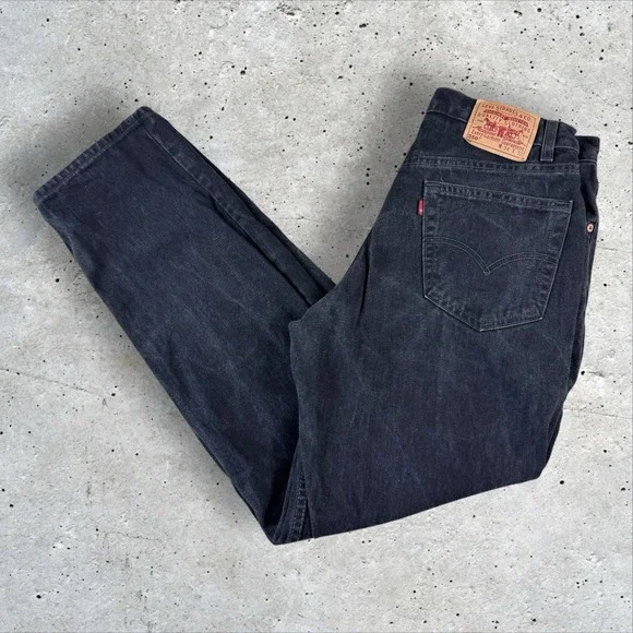 Vintage Levis‎ 550 Jeans Fits 30x32 90s Black Baggy Straight Relaxed Denim