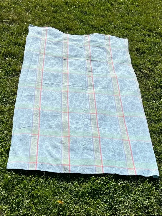 Pastel Cotton Butterfly Tablecloth 54 x 89”
