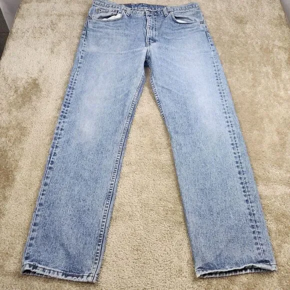 Levi's Vintage 505xx 92 Made In USA Medium Blue Wash Jeans Men's Size 38x30 #730