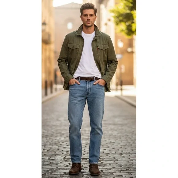 Levi's 550 Relaxed Fit Denim Jeans Men's 36x30 Light Wash Classic‎ Comfort Y2K