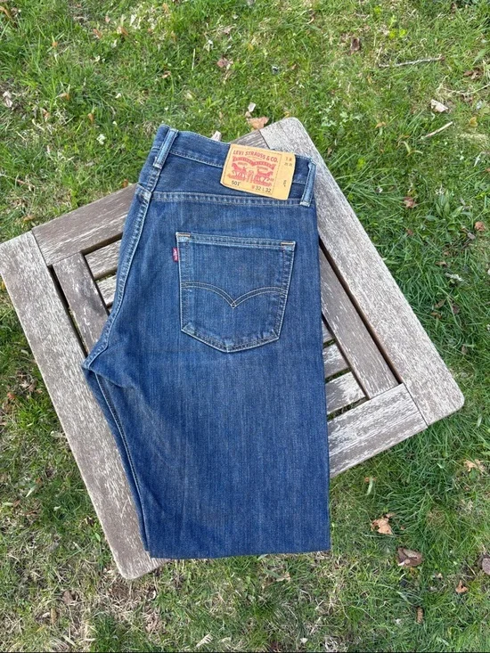 Levi's Men's Straight Jeans - Indigo Blue Denim